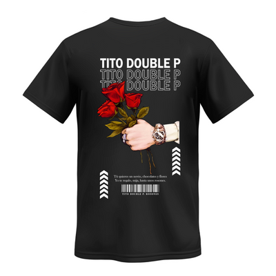 Playera | Negra | Tito Double P | Rosones