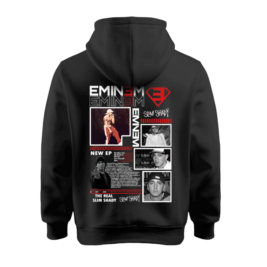 Sudadera| Negra | Eminem | The Real Slim Shady
