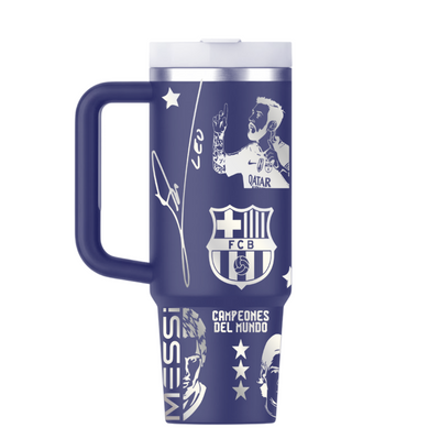 Vasos Térmico 1300ml | Azul Marino | Lionel Messi | figuritas 2