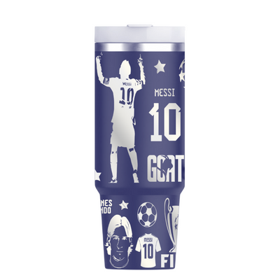 Vasos Térmico 1300ml | Azul Marino | Lionel Messi | figuritas 2