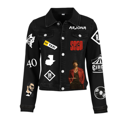 Chaqueta de lona | Negro | Ricardo Arjona | Seco
