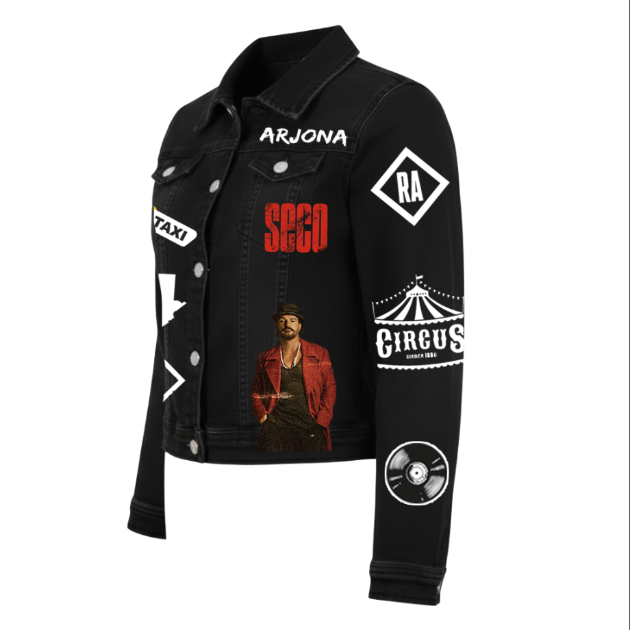 Chaqueta de lona | Negro | Ricardo Arjona | Seco