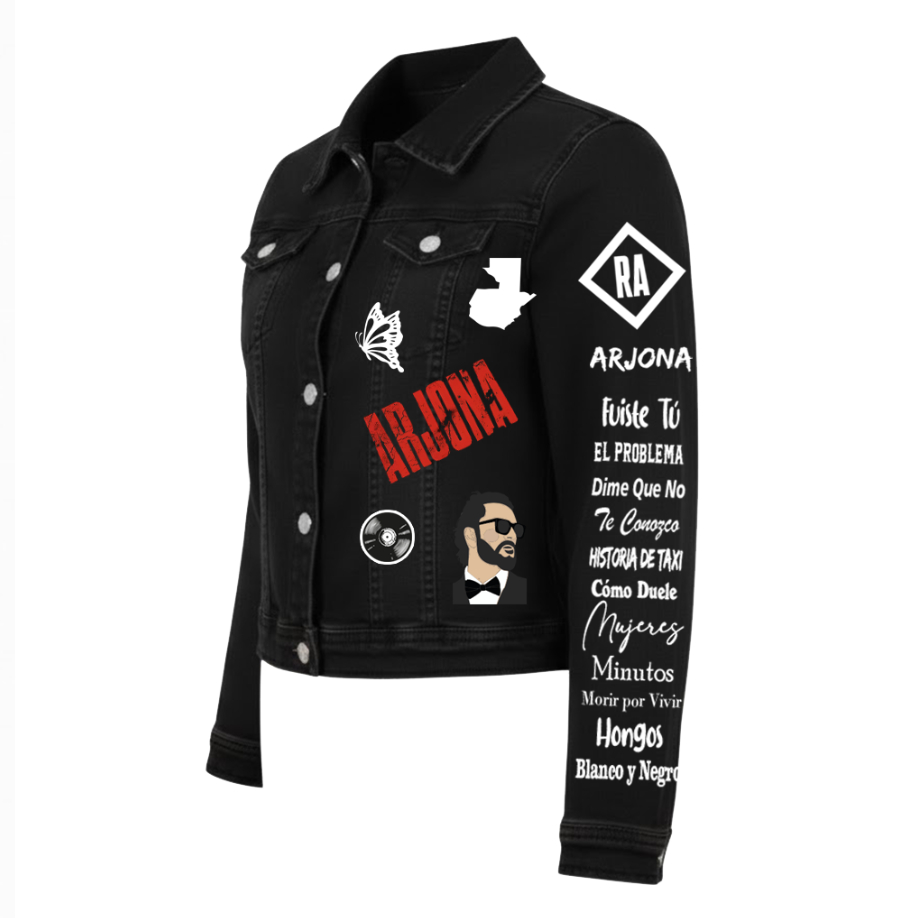 Chaqueta de lona | Negro | Ricardo Arjona | FUGURITAS