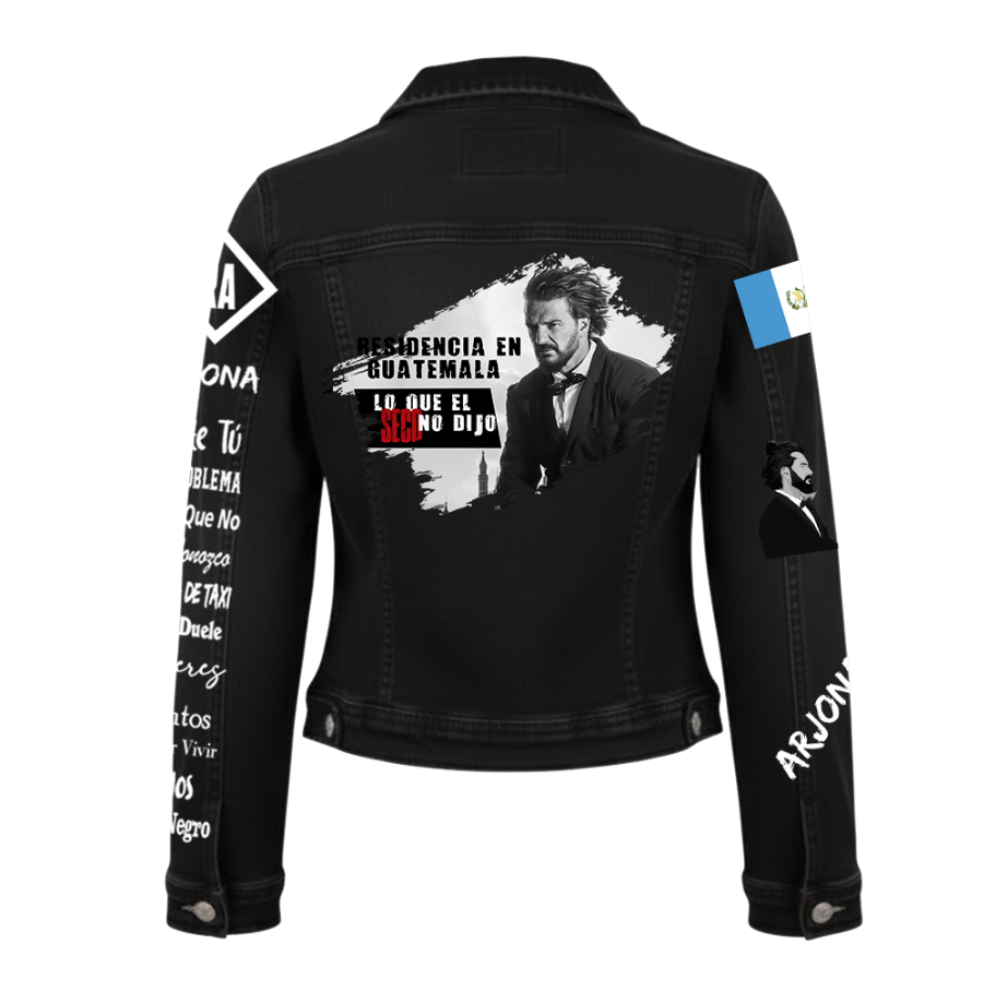 Chaqueta de lona | Negro | Ricardo Arjona | FUGURITAS