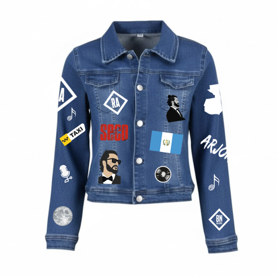 Chaqueta de lona | Azul | Ricardo Arjona | collage