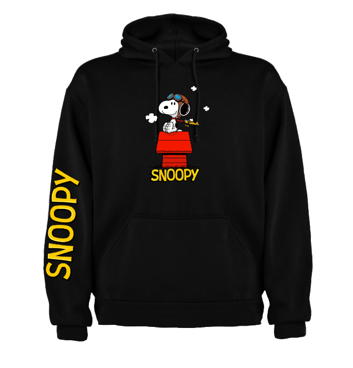 Sudadera| Negra | Snoopy| Diseño 1