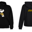 Sudadera| Negra | Snoopy| Diseño 2