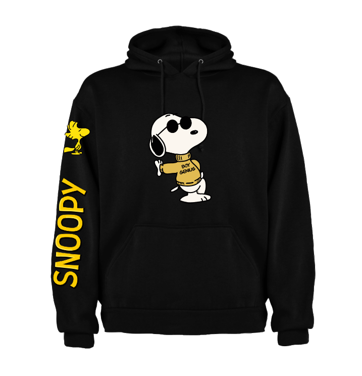 Sudadera| Negra | Snoopy| Diseño 2