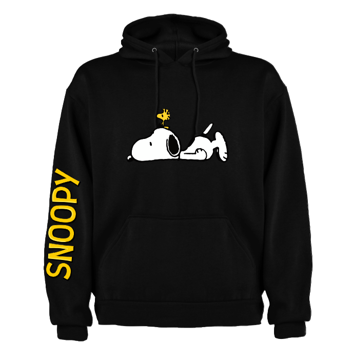 Sudadera| Negra | Snoopy| Diseño 3