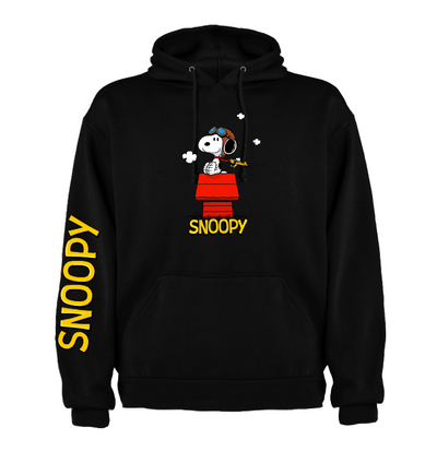 Sudadera| Negra | Snoopy| Diseño 5