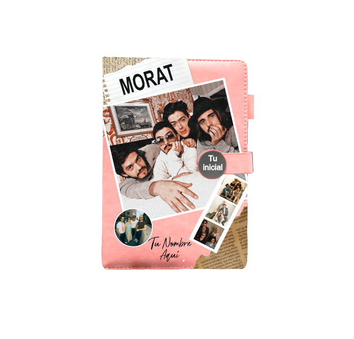 Diario| Cuaderno de apuntes| Personalizado| Rosado| Morat