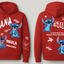 Sudadera| Roja| Stich| Personalizado