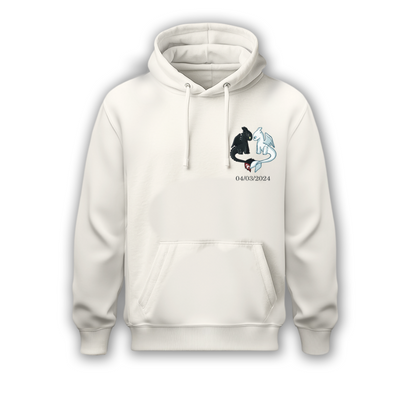 Sudadera | Blanca | Furia Nocturna | Pareja