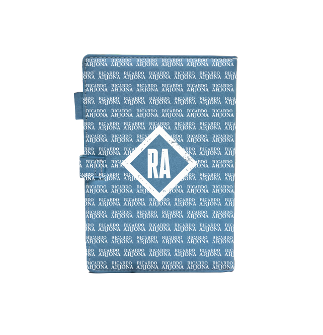 Diario| Cuaderno de apuntes| Personalizado| Celeste| Ricardo Arjona