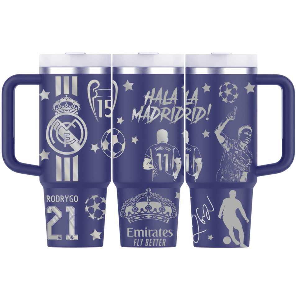 Vasos Térmico 1300ml | Azul Marino | Real Madrid | figuritas 2