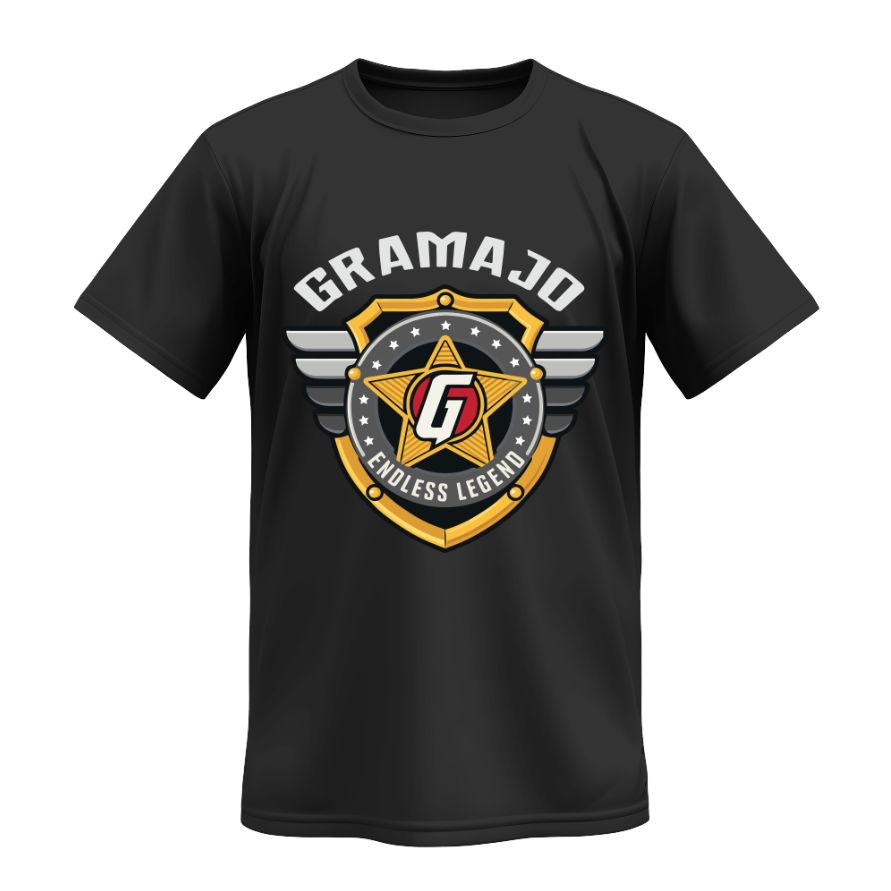 Playera | Negra | ENDLESS LEGEND | Gramajo