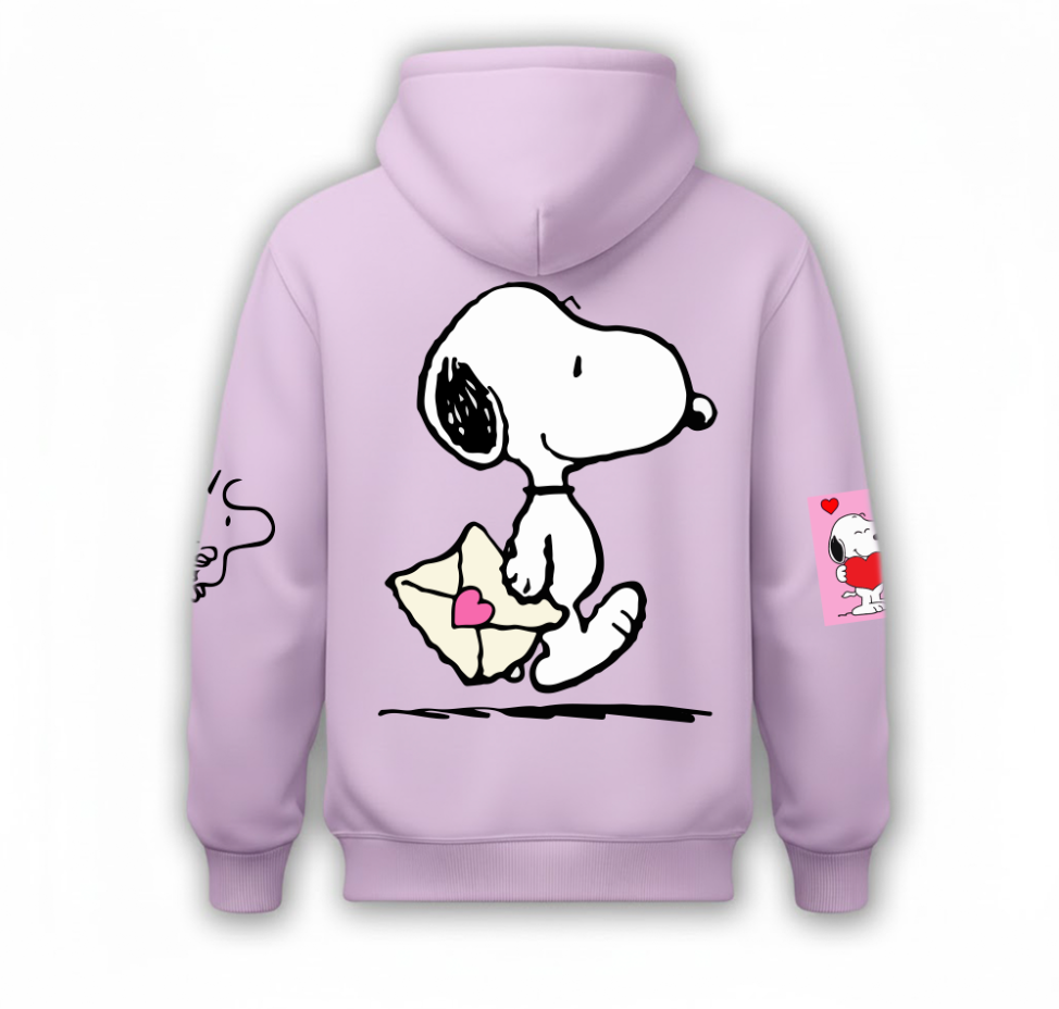 Sudadera | rosa | Snoppy | tierno