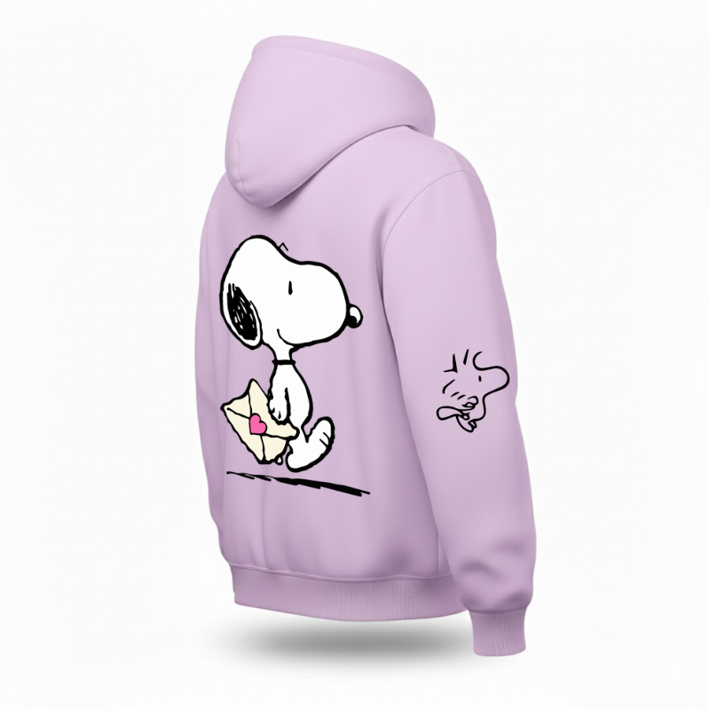 Sudadera | rosa | Snoppy | tierno