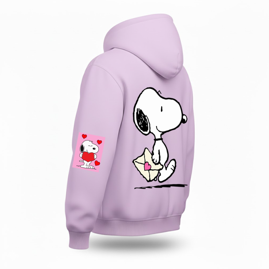 Sudadera | rosa | Snoppy | tierno