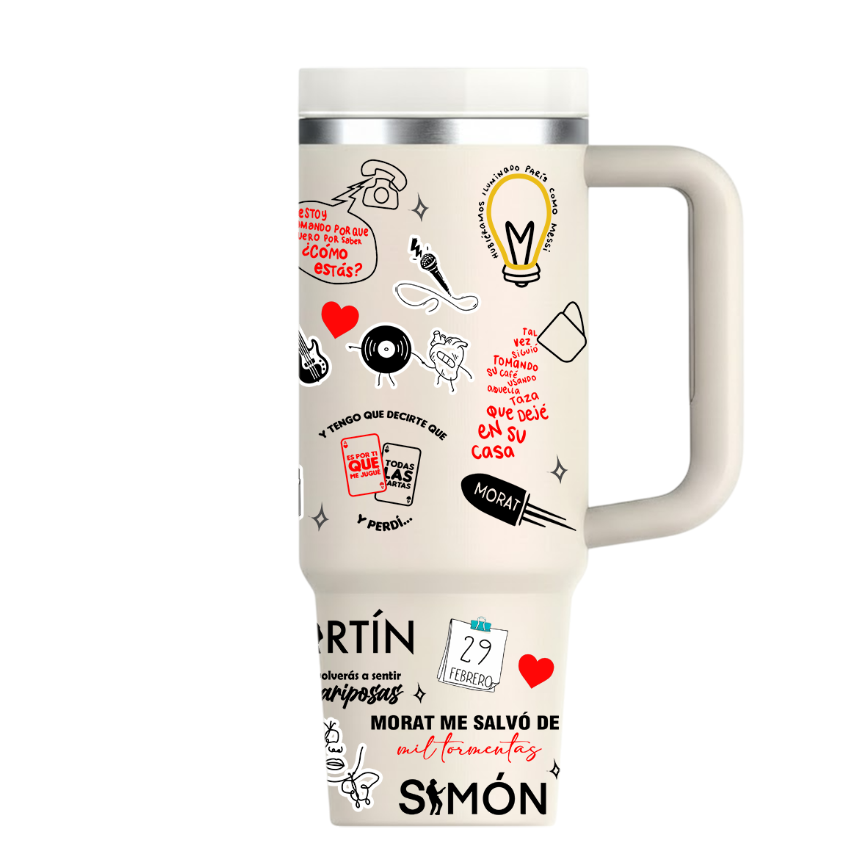 Vasos Térmico 1300ml | Beige | Morat | Lo mejor de Morat | figuritas 2