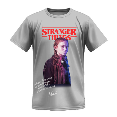 Playera | Gris claro | Stranger Things | MAX 2
