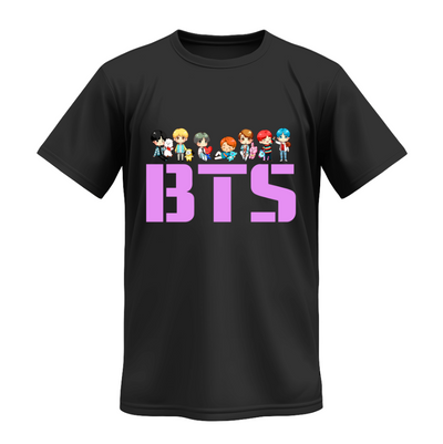 Playera | Negra | BTS | ARMY | Chibi