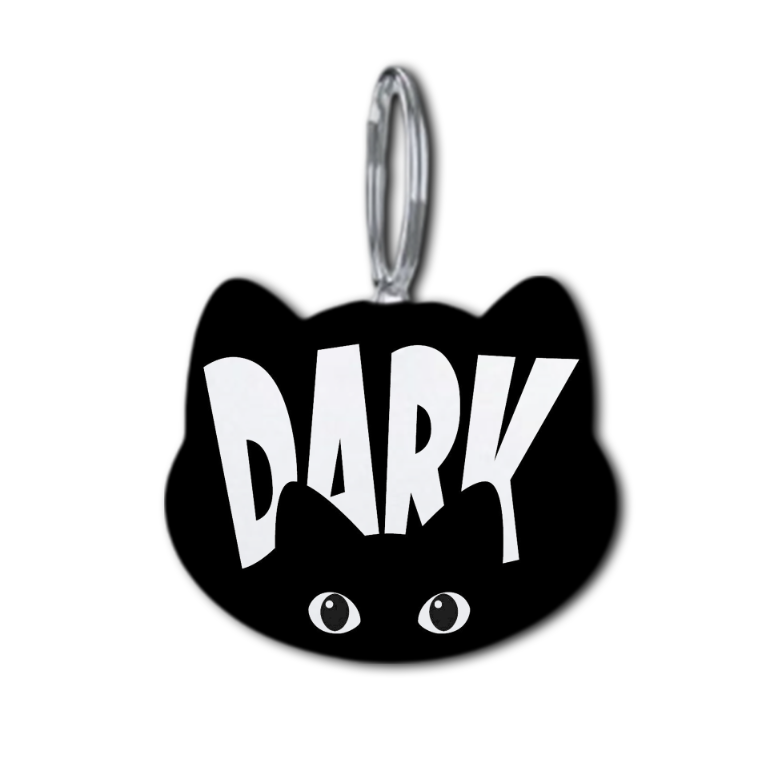 Llavero de Metal | Forma de Gato | Personalizable ambos lados| 5