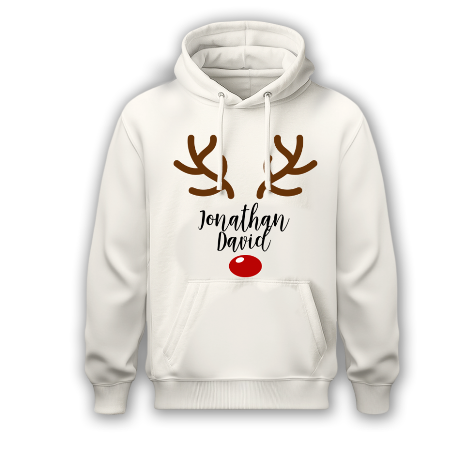 Sudadera | Blanca | Reno | Jonathan David