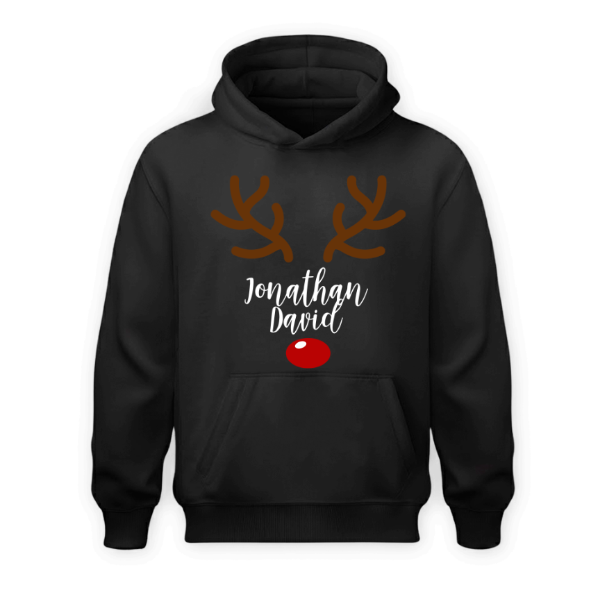 Sudadera | Negra | Reno | Jonathan David