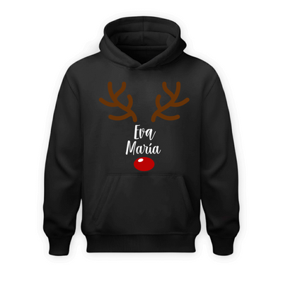 Sudadera | Negra | Reno | Eva María