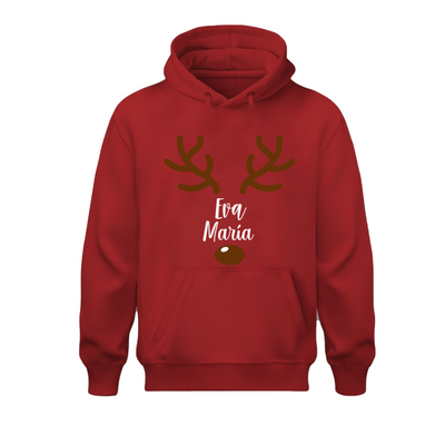 Sudadera | Roja | Reno | Eva María