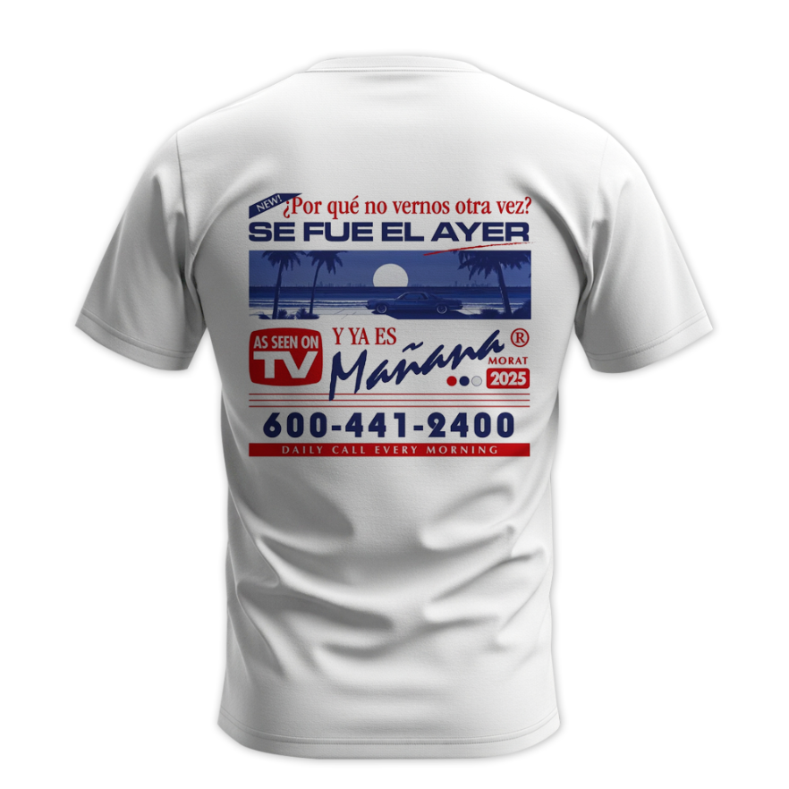 Playera | Blanca| Morat | ¿Por qué no vernos otra vez? | YEM