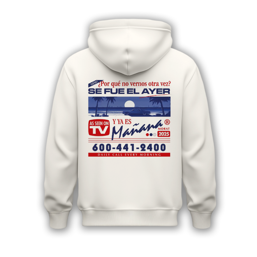 Sudadera | Blanca | Morat | ¿Por qué no vernos otra vez? | YEM