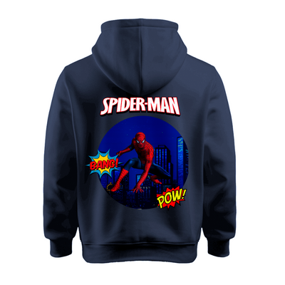 Sudadera | Azul | Spiderman | Ciudad nocturna
