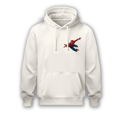 Sudadera | Blanca | Spiderman | Ciudad nocturna 4