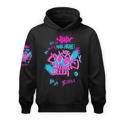 Sudadera | Negra | Arcane | Graffiti de JInx