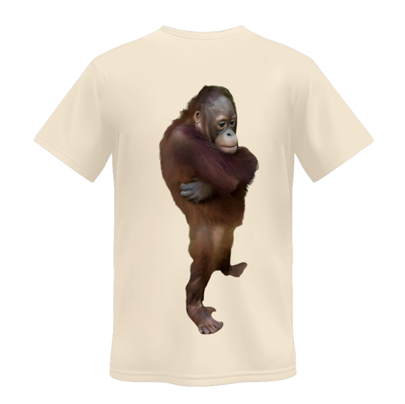 Playera | Beige | Mono meme 2