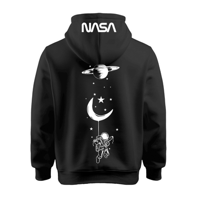 Sudadera | Negra | NASA | Astronauta luna
