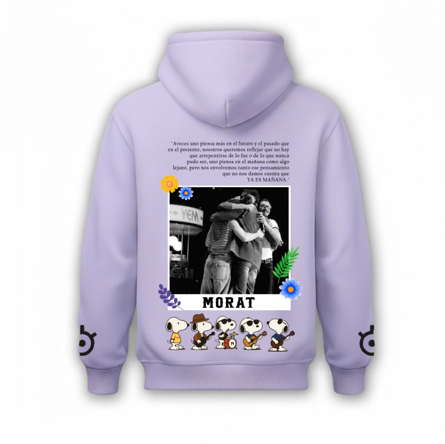 Sudadera | Lila | Snoopy's Morat | Ya es mañana tierno