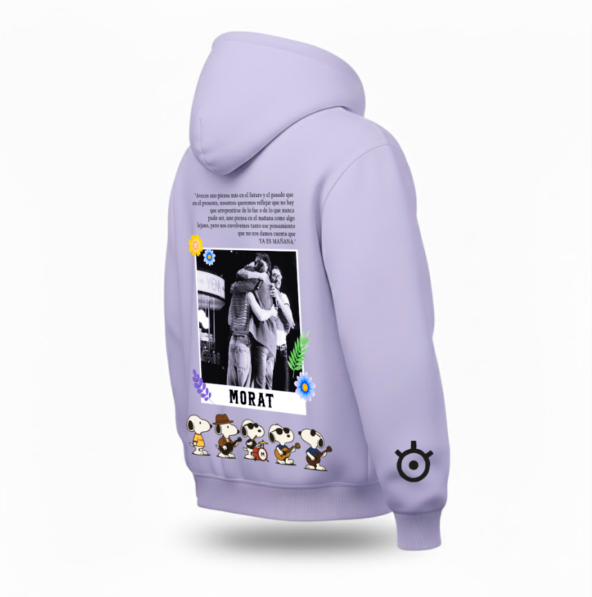 Sudadera | Lila | Snoopy's Morat | Ya es mañana tierno