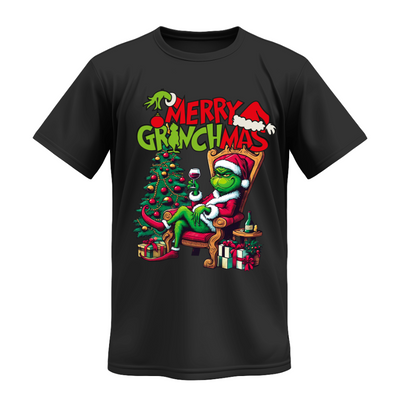 Playera | Negra | Grinch | Espiritu Navideño GRINCHMAS