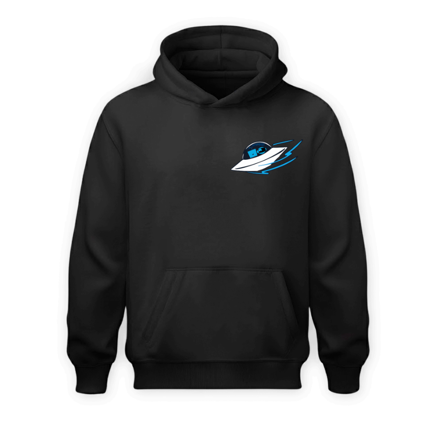 Sudadera | Negra | Astro | Astronauta luna