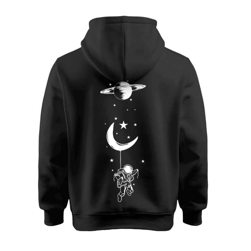 Sudadera | Negra | Astro | Luna LOGO 3