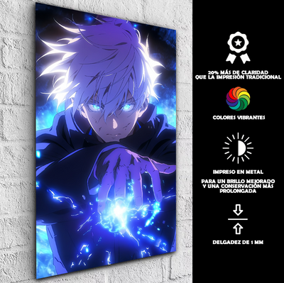 Cuadro Metálico Personalizable | Satoru Gojo | Jujutsu Kaisen