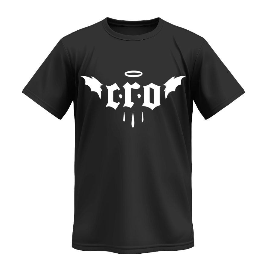 Playera | OVERZISE | Negra |  Cro-Mags LOGO