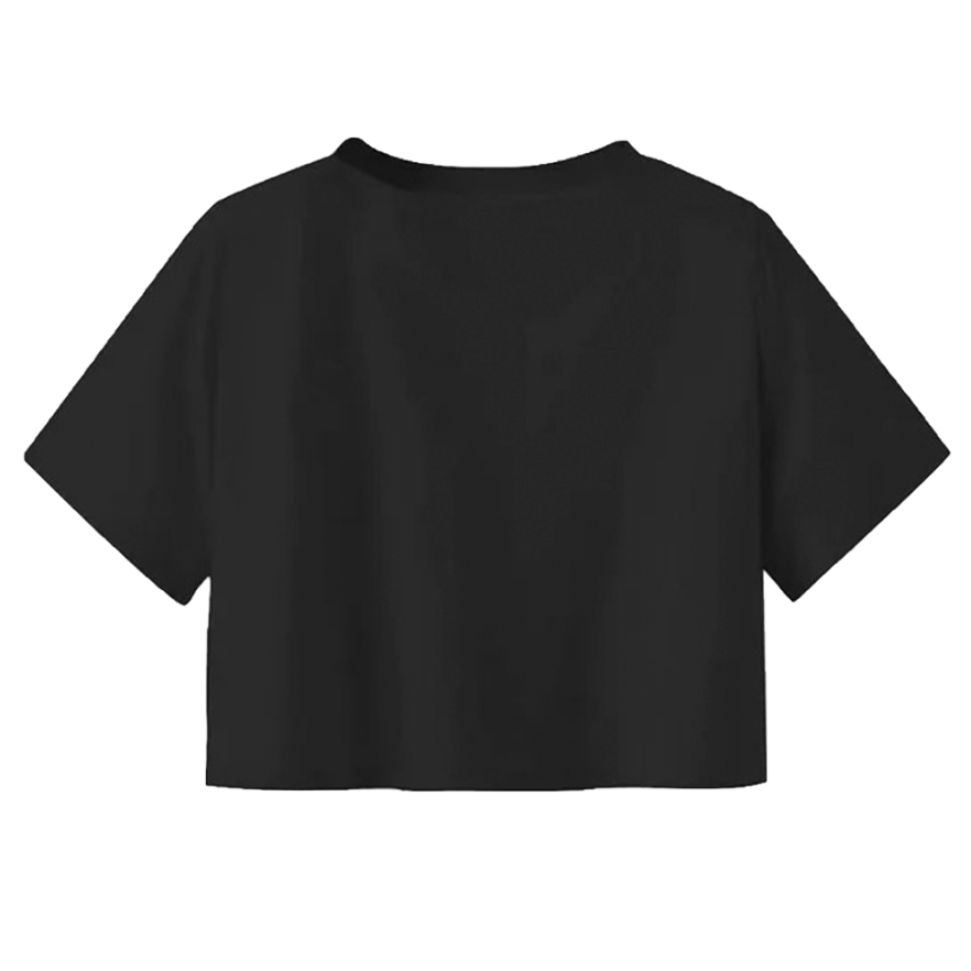 Playera | Crop Top | Negra | Cro-Mags LOGO