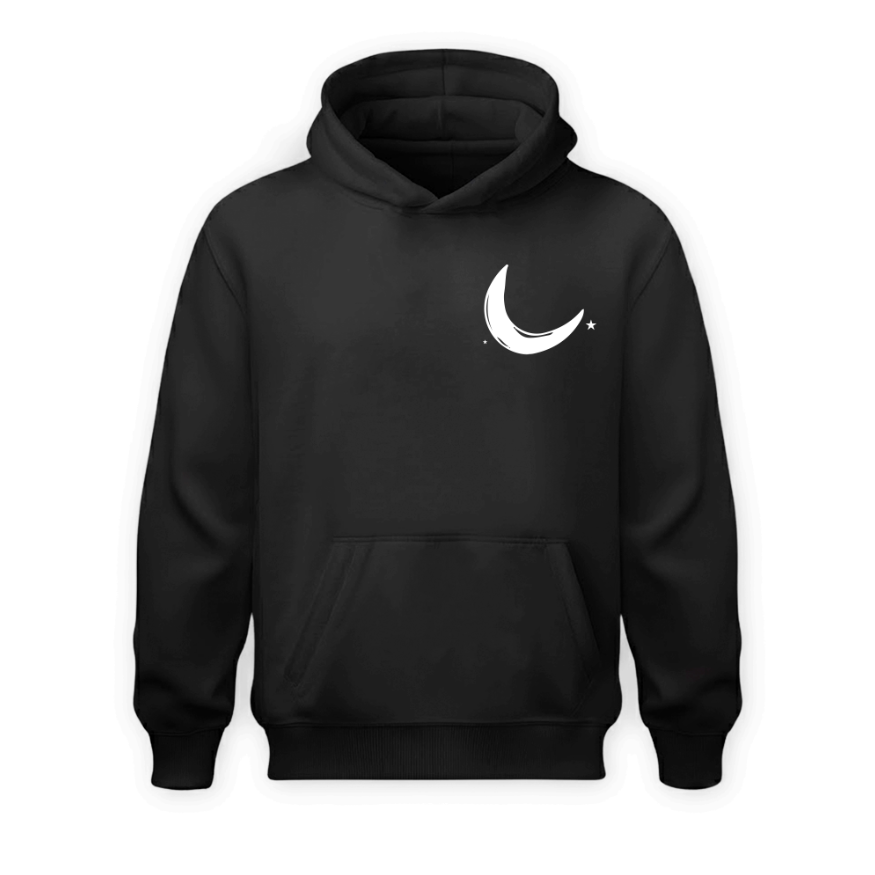 Sudadera | Negra | Astro | Luna LOGO 3