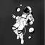 Sudadera | Negra | Astro | Astronauta PEQUEÑO 2