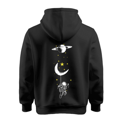 Sudadera | Negra | Detalles Luminicente | Astros | Astronauta