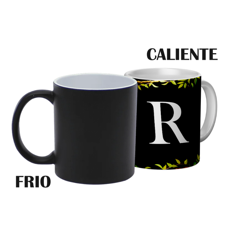 Taza Mágica | Personalizada | Groot | Inicial R